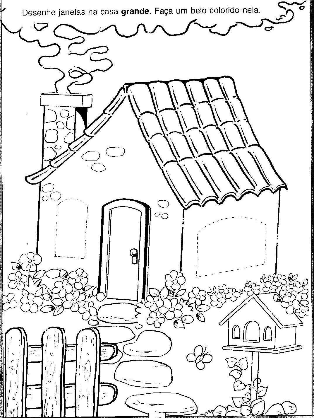 Domy i mieszkania kolorowanki